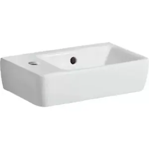 Imagine Lavoar Geberit Selnova Compact, 40x25x15 cm, cu proiectie mica