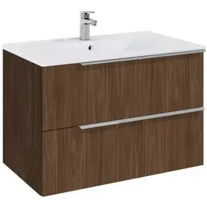 Imagine Set mobilier baie Roca Elegant Plus 80x46xH55 cm, maro