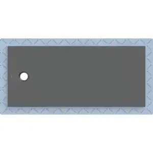 Imagine Cadita de dus Geberit CleanFloor30, 170x75x3.5 cm cu folie de hidroizolatie