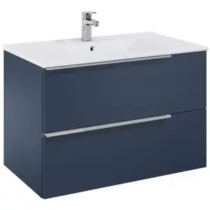 Imagine Set mobilier baie Roca Elegant Plus 80x46xH55 cm, albastru
