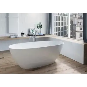 Imagine Cada freestanding ovala Roca Ariane compozit 165x75 cm