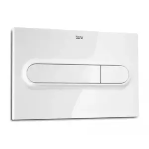 Imagine Clapeta de actionare WC Roca Duplo PL1 dual-flush, alb lucios