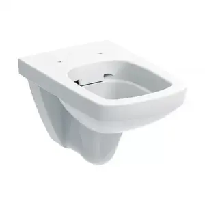 Imagine Vas WC suspendat Geberit Selnova Square Rimfree alb lucios