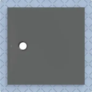 Imagine Cadita de dus Geberit CleanFloor30, 100x100x3.5 cm cu folie de hidroizolatie
