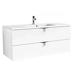 Imagine Set PROMO baza lavoar Oristo Siena alb si lavoar Amelia 120x45xH55 cm