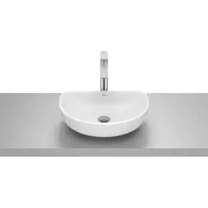 Imagine Lavoar baie pe blat, alb mat Roca Optica 45x30 cm