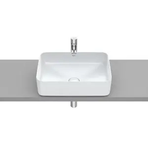 Imagine Lavoar baie pe blat, alb perlat Roca Inspira Square 50x37 cm