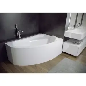 Imagine Cada de colt Besco Rima 150x95 cm partea stanga alb