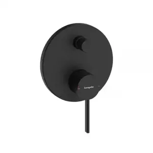 Imagine Baterie cada si dus Hansgrohe Zesis S, montaj incastrat, negru mat