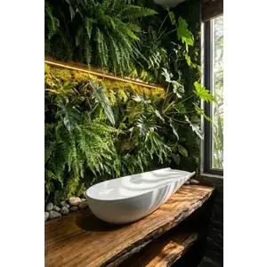 Imagine Lavoar ceramic cu forma atipica, alb lucios