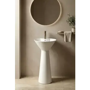 Imagine Lavoar freestanding alb – design modern