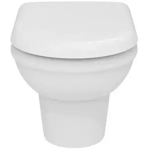 Imagine Set Vas WC suspendat si Capac Soft-Close IDS Exacto, alb