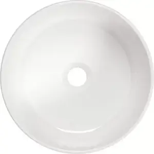 Imagine Lavoar Deante Arnika 37.5x37.5 cm rotund alb montaj pe blat