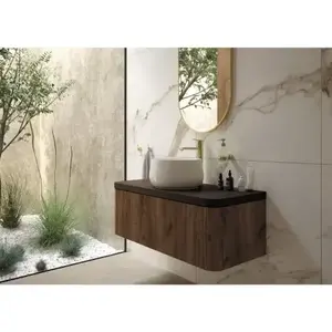 Imagine Lavoar Deante Arnika 35.3x35.3 cm rotund pe blat alb