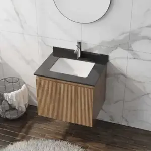 Imagine Mobilier cu lavoar sub blat, Spectrum, Asturias 60, riflat, lemn