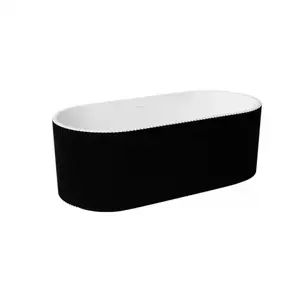 Imagine Cada freestanding Besco Giuliana 170x78 cm alb-negru