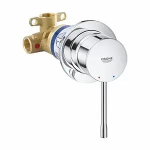 Imagine Baterie dus incastrata Grohe Essence crom lucios cu corp ingropat