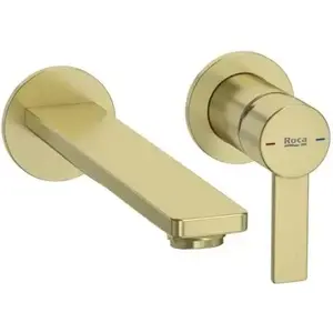 Imagine Roca Targa baterie lavoar ascuns auriu
