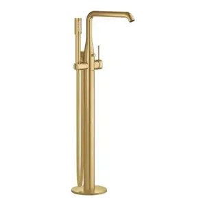 Imagine Baterie cada-dus freestanding auriu Grohe Essence