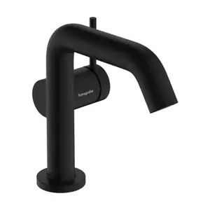 Imagine Baterie lavoar pe blat negru Hansgrohe Tecturis S