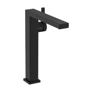 Imagine Baterie lavoar pe blat negru Hansgrohe Tecturis E