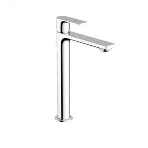 Imagine Baterie pentru lavoar Hansgrohe Rebris E, CoolStart, EcoSmart, crom