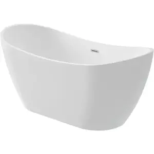 Imagine Cada freestanding Deante Arnika 160x72 cm ovala alb