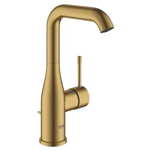 Imagine Baterie lavoar Grohe Essence L, auriu mat, cu ventil inclus