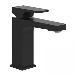 Imagine Baterie Lavoar Villeroy&Boch Architectura Square, negru mat, ventil Pop-Up