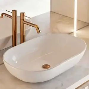 Imagine Baterie inalta pentru lavoar LaVita Verdi 220, fara ventil, brushed copper