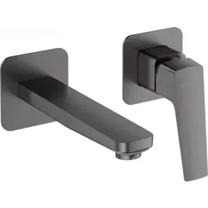 Imagine Baterie lavoar cu montaj ingropat Deante Blur, negru titan