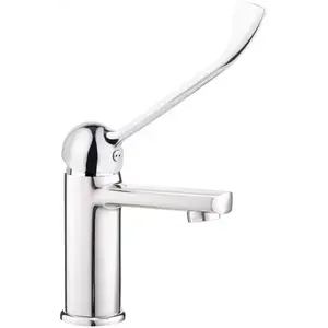 Imagine Baterie lavoar Deante Tubo 25cm, cu maner clinic, crom