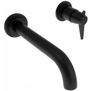 Imagine Baterie lavoar cu montaj ingropat Deante Temisto 20cm, negru mat
