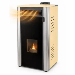 Imagine Termosemineu Fornello Primo Truva 25 kW Ivory cu kit complet pentru sistemul de incalzire