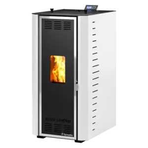 Imagine Termosemineu pe peleti Fornello Camino Rossi 35 kW Inox