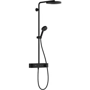 Imagine Sistem de dus Hansgrohe Pulsify S cu baterie termostata negru mat 24220670