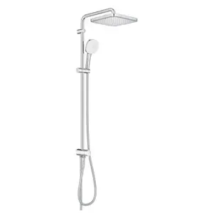 Imagine Sistem de dus fara baterie Grohe Tempesta System 250 Cube, bara H92 cm, crom