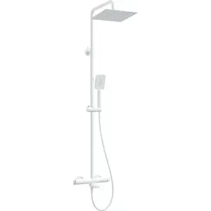 Imagine Sistem de dus-cada Deante Therm termostatat, cu 3 functii, alb mat