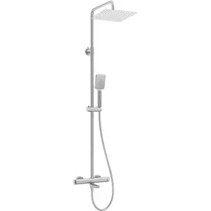 Imagine Sistem de dus-cada Deante Therm termostatat, cu 3 functii, otel slefuit