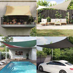 Imagine vidaXL Parasolar, negru, 3, 6x3, 6x3, 6 m, țesătură oxford, triunghiular