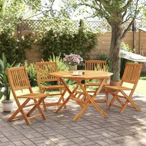 Imagine vidaXL Set mobilier de grădină pliabil, 5 piese, lemn masiv de acacia