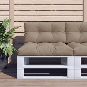 Imagine vidaXL Perne de paleți, 2 buc., gri taupe, material textil