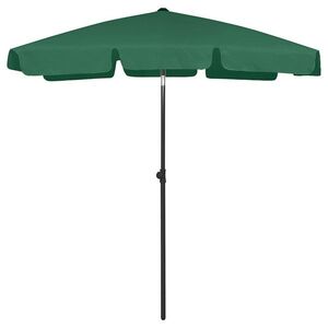 Imagine vidaXL Umbrelă de soare de plajă, verde, 180x120 cm