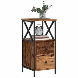 Imagine vidaXL Noptiere, 2 buc, lemn vechi, 34x35, 5x70 cm, lemn prelucrat