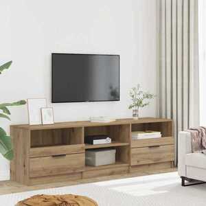 Imagine vidaXL Comodă TV, stejar artizanal, 150x33, 5x45 cm, lemn prelucrat