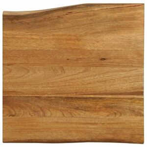 Imagine vidaXL Blat masă cu margini naturale, 60x60x2, 5 cm, lemn masiv mango