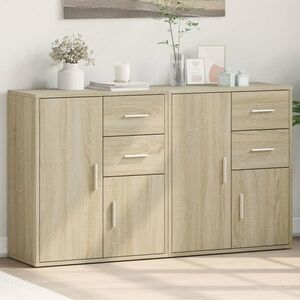 Imagine vidaXL Dulapuri, 2 buc., stejar sonoma, 60x31x70 cm, lemn prelucrat