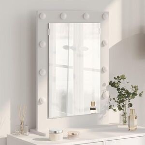 Imagine vidaXL Oglindă de toaletă Dreptunghiular Alb 70 x 50 x 18 cm