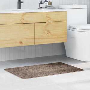 Imagine vidaXL Covoare de baie anti-derapante Maro 60 x 90 cm PP
