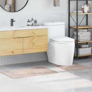 Imagine vidaXL Set de mochete anti-derapante pentru baie 2 buc. Crem PP